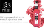 1883 Rose Syrup for Drinks, Made in France, 1 Liter Plastic Bottle