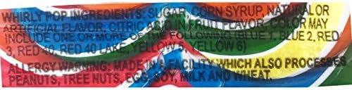 Adams Brooks Whirly Pop Lollipop Rainbow Swirl Party Candy 10 Oz