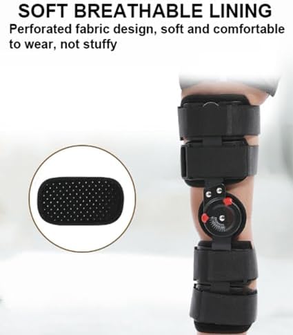 Kids Post OP Hinged Knee Brace ROM Children Knee Immobilizer with Side Stabilizers,Pediatric Medical Knee Brace for Knee Pain Arthritis ACL PCL MCL Meniscus Tear Injuries