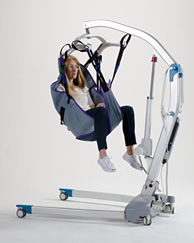 Patient Aid Full Body Padded Divided Leg Sling with Neck & Back Support for Bathing & Toileting, Patient Transfer Aid with 225-450 lbs Weight Capacity (Large) Works with Popular Patient Lift Brands