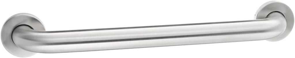 Amazon Basics Bathroom Handicap Safety Grab Bar, 18 Inch Length, 1.5 Inch Diameter, Holds up to 500LBs, ADA Compliant, Stainless Steel
