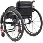 Portable Transport Wheelchair,Small Lightweight Compact Wheelchairs,Aluminum Alloy Wheelchair,All-Terrain Sports Wheelchair,Self-propelled Manual Wheelchairs,with Handbrake,Anti-Tip Wheels(Size:40cm/1