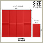 Party Solids Red Dinner Napkins Disposable 8" x 4" Folded - 40 Pcs 2 Ply Red Napkins Disposable Paper Guest Towels for Bathrooms, Dinners, Everyday Parties & Party Supplies