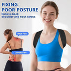 Back Posture Corrector Women and Men - Adjustable Back Brace Posture Corrector for Shoulder & Upper Spine Support- Neck, Shoulder, Clavicle and Back Pain Relief-Breathable