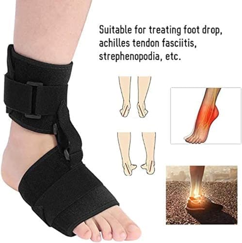 Foot Drop Orthotic Brace, Adjustable Soft AFO Foot-Up, Prevents Cramps Ankle Sprains, Pain Relief Plantar Fasciitis Corrector, for Improved Walking Gait