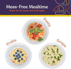 Special Supplies Adaptive Spill-Proof Scoop Plates- Dishes with Wall for Disabled, Handicapped, Elderly Adults with Special Needs from Parkinson's, Arthritis, Dementia, Stroke, Tremors- 2 Pack (White)