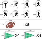 America Football Cupcake Toppers Sports Party Decorations 24pcs Superbo Rugby cake Toppers for birthday party