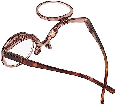 Aisi Makeup Reading Glasses For Women Cosmetic Readers Flip Up Double Lens Magnifying Eyeglasses
