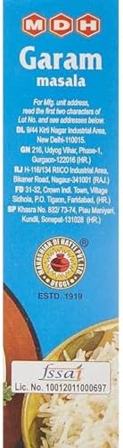 MDH Garam Masala (Blend of Spices), 3.5-Ounce Boxes