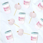 Little Pumpkin Cupcake Toppers, Thanksgiving Birthday Baby Shower Fall Theme Party Decorations Gender Reveal Supplies - Set of 24 (pink)