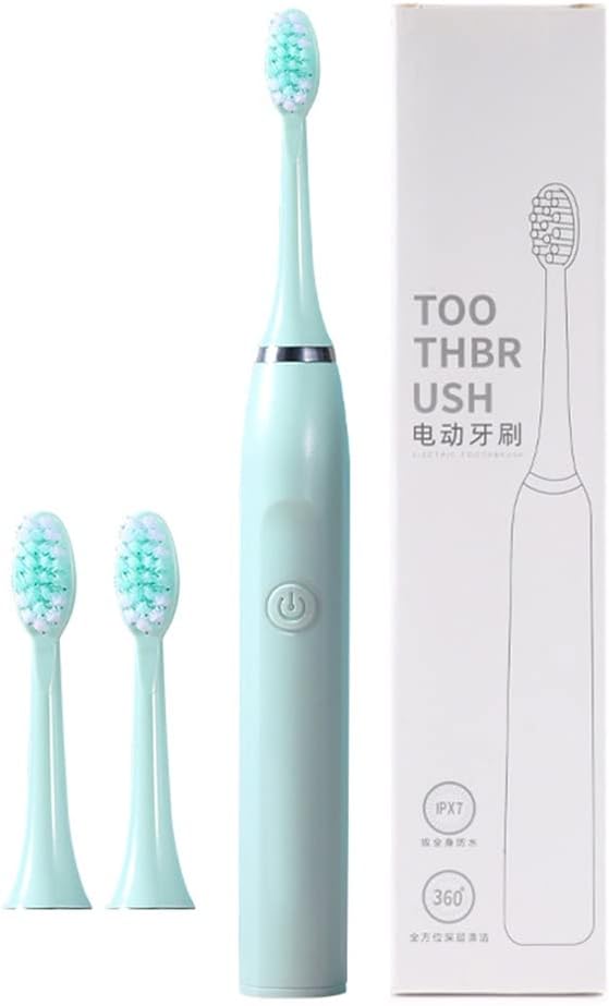 Ultrasonic Electric Toothbrush 5 Modes AA Powered Toothbrush 3 Brush Heads 19800 Vibrations Per Minute Ultrasonic Electric Toothbrush For Adults