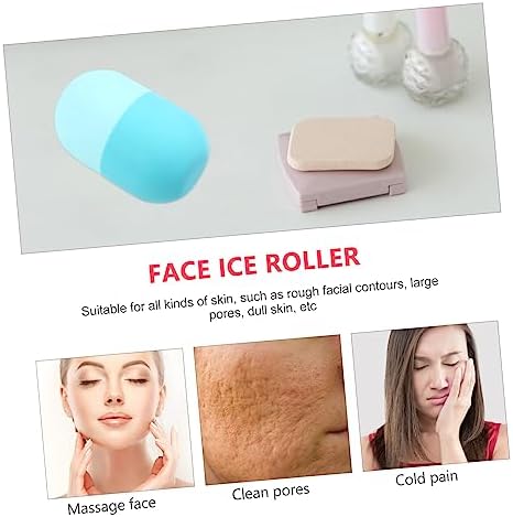 Angoily Multi-use Silicone Cold Compress Face Roller for Home Massage Reduces Puffiness and Wrinkles Eye Relief Tool Versatile Facial Care for Men and Women