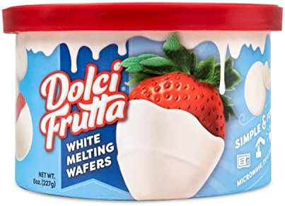 Dolci Frutta White Melting Wafers, 8 ounce (Pack of 2) | Simply Microwave, Dip & Done! Always Gluten-Free and Nut-Free