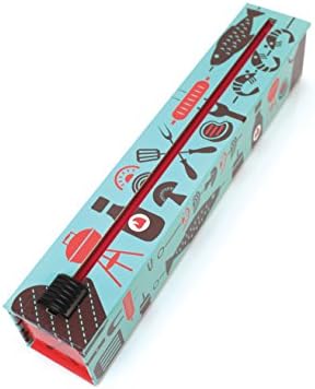 ChicWrap BBQ Tools Refillable Foil Dispenser - One 12"x 30' Roll of Professional Grade Aluminum Foil - Reusable Dispenser w/Slide Cutter - Kosher Certified - Reduces Waste & Saves Money