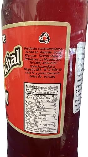 Kola Syrup - Sirope de Kola - 23.65 fl. Oz - La Mundial - From Costa Rica