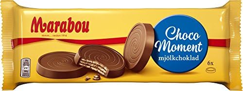 Marabou Choco Moment - Mjolkchoklad - Crispy Wafers covered with Original - Swedish - Milk Chocolate - Bag 180g