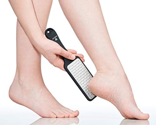 DYNESSE Foot File. Best Premium Pedicure Foot Rasp and Callus Remover. 3-in-1 Tool. Removes Hard Skin. No Risk of Injury. Stainless Steel. Ergonomic Handle. Washable. Works on Both Wet and Dry Feet.