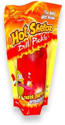 Parga Hot Shetoz Dill Pickle Flavored Snack, Spicy, Made in USA