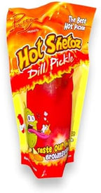Parga Hot Shetoz Dill Pickle Flavored Snack, Spicy, Made in USA