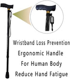 Cane for Men, T-Shaped Handle, and Anti Slip Foot Pad Suitable for Everyone's Canes， Canes for Women(Telescopic)