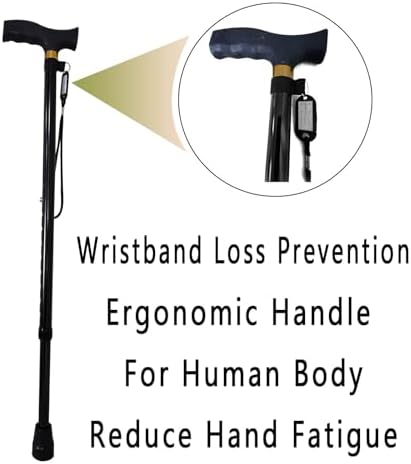 Cane for Men, T-Shaped Handle, and Anti Slip Foot Pad Suitable for Everyone's Canes， Canes for Women(Telescopic)