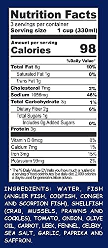 Aneto Seafood Paella Cooking Base Broth, 33.83 Fluid Ounce