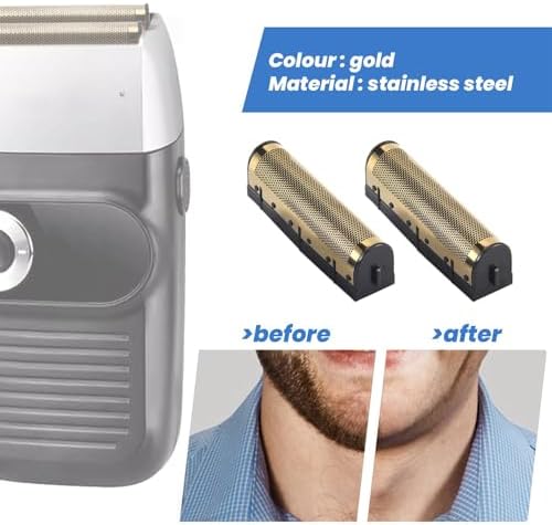 1Set Clipper Blade for Km-1102 Clipper Electric Shaver Parts Net Gold