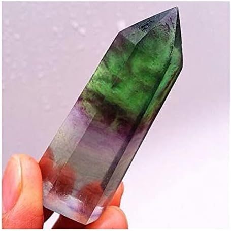 Health & Household Natural Fluorite Quartz Crystal Wand Point Healing