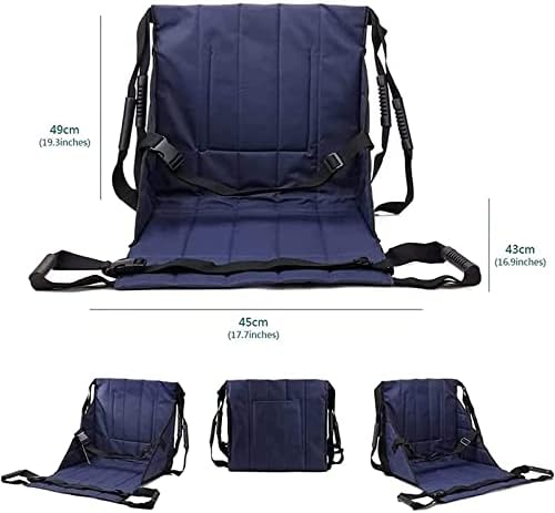 Patient Lift Sling, Emergency Wheelchair Transport Belt, Transfer Seat Pad Patient Lift Stair Slide Board Transfer, for Seniors, Handicap, Rehabilitation Aids for The Elderly and Patients