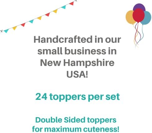 Anchor Cupcake Toppers - Classic Navy Blue Anchor Toppers - Party Picks - Food Picks - Nautical Party Decorations (Set of 24)