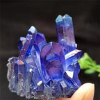 Stone Aura Quartz Crystal Titanium Bismuth Silicon Cluster