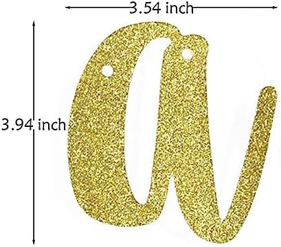 Great to Be 8 Banner, Gold Glitter Paper Sign for 8th Birthday Party Decors, Boys Eight Years Old Birthday Party Supplies Bunting Garlands Backdrops