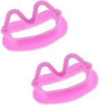Silicone Mouth Opener, Dental Cheek Retractor for Teeth Whitening,Reusable Intraoral Lip Retractor (2, Pink)