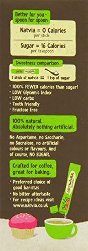 NATIVA Stevia Sweetener 80 Sticks, 160 GR