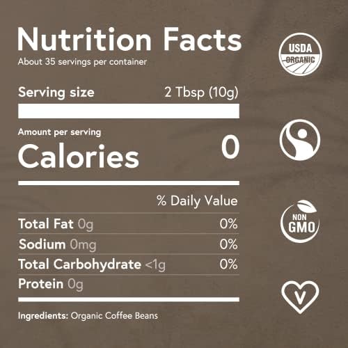 Fabula Low Acid Coffee, USDA Organic Ground Coffee Medium Roast - Non GMO - No Molds - Mycotoxins Pesticides Free - Single Origin Coffee - 12 oz