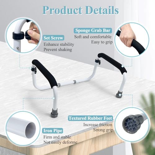 Couch Cane Stand Up Assist Chair Lift Devices for Seniors Elderly Couch Rails Assistance Bed Handles Seat Assist Grab Bar Standing Mobility Aids Equipment Fall Prevention Handicap Seat Lifter