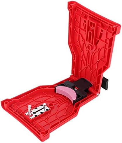 Fdit Chainsaw Sharpener, Electric Chainsaw Teeth Sharpener Chain Sharpening Tool Fast Grinding Tools for Woodworking Tool (red)