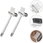 FOMIYES 2Pcs Comb Cleaning Brush Set Hair Brush Cleaner Tool for Home and Salon Use Ergonomic Handle and Debris