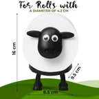 1PCS Toilet Roll Holder, Sheep Design Funny Toilet Paper Holder Free Standing, Tissue Paper Roll Storage for Bathroom Decor