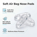 25 Pairs Eye Glasses Nose Pads, Silicone Screw-in Nose Pad Eye Glasses Repair Kit with Screws Screwdriver Tweezers Cleaning Cloth