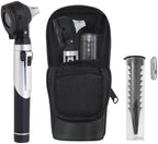 Fiber Optic Mini Otoscope - Ear Scope with Light for Infection Detection, Wax Removal, and at-Home ENT Exams (Black Color)