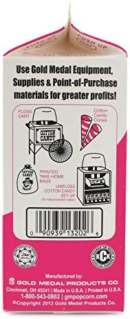 Gold Medal 3208 Bubble Gum Flossugar, 3.25 lb Carton