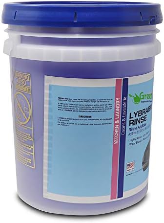 Lybrabrite Commercial Dishwasher Rinse Additive Aid & Agent [Ready-to-Use] For Industrial Machines (5 Gallon Pail)