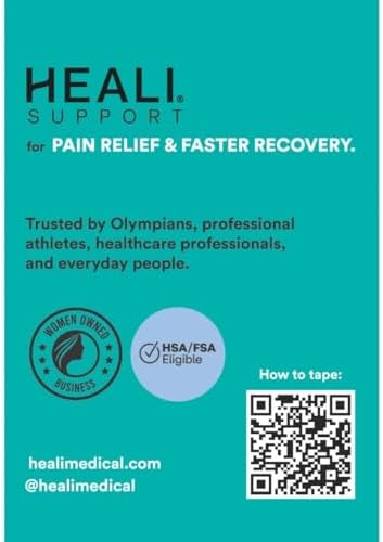 Heali Kinesiology Tape with Magnesium and Menthol, 20 Pcs Precut Strips, K Tape Roll, Knees, for Physical Therapy, Sports, Muscles and Joints, Water Resistant - Eco - Black Camo