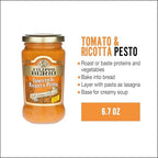 Filippo Berio Pesto, Tomato & Ricotta, 6.7 Ounce Glass Jar, Pack of 6