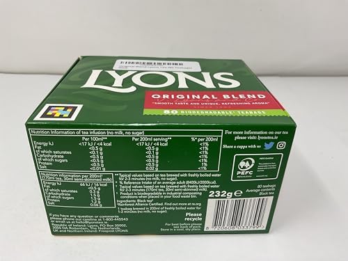 Original Blend Lyons Tea (80 Teabags)