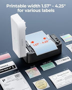MUNBYN Bluetooth Thermal Label Printer RW403B, Wireless 4x6 Shipping Label Printer for Small Business, Compatible with Android, iPhone, Windows, Mac, Chromebook, Print Width 1.57"-4.25"