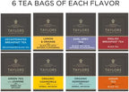 Taylors of Harrogate Assorted Specialty Teas Sampler, Variety Pack Gift Box, Individually Wrapped Bags, 48 Count (Pack of 1), Premium Black, Green & Herbal Teas, Mixed Caffeinated & Caffeine-Free Selection, 48 Teabags