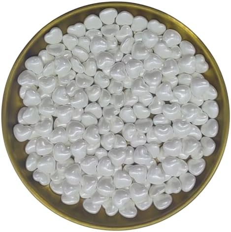 White Heart Sprinkles Edible Heart Cake Decorating Cake Decorations Cupcake Toppers Cookie Decorating Perfect for Cakes, Cupcakes, Desserts Toppings 3OZ