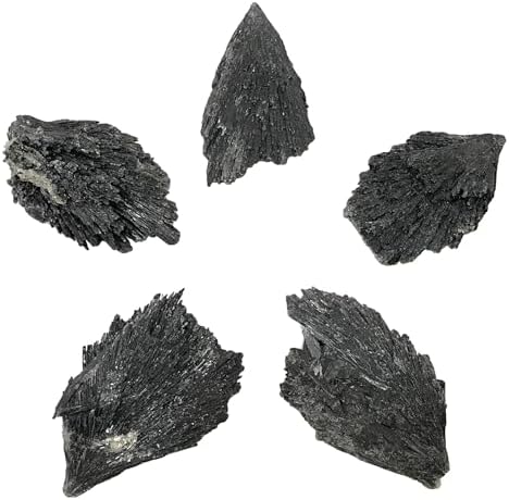 Gem Avenue Natural Black Kyanite Blades Gemstone Crystal 2 to 2.5 inch